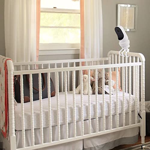 Wochel Flexible Tripod Baby Monitor Mount For Owlet Cam And Owlet Cam 2, Attach Your Baby Camera Wherever You Like Without Tools Or Wall Damage - White #TOP2