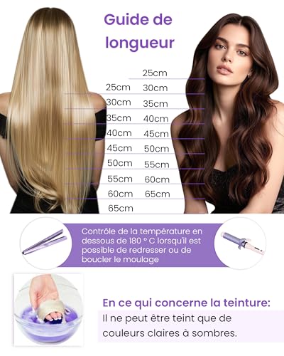 Extension adhesive cheveux naturel volume lisse sans abimer #1