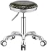 Stołek na kołach Bar obrotowe krzesła podnoszące taborety Beau salon Counter office Medyczny stołek Rolling Regulowany Wysokość Koła 360 ° Ergonomiczny stołek (Color : Green)