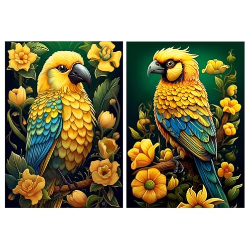 Yoya YA019 2 Pack Diamond Painting Kits Parrot cover