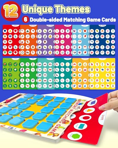 image for Walenty Matching Memory Game for Kids Ages 3-5 4-8, Board Games for 4-