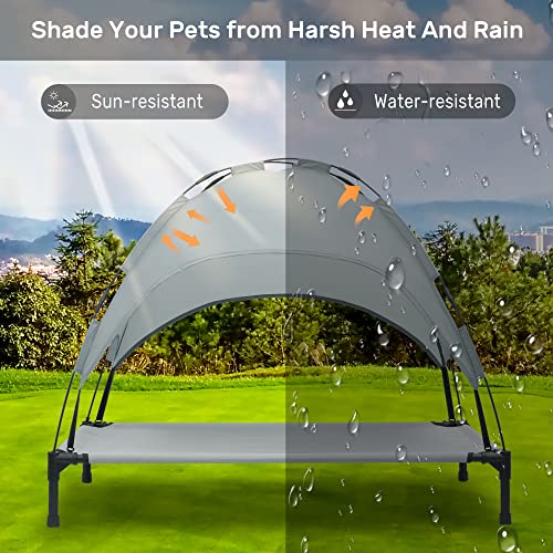 Heeyoo-Elevated-Dog-Bed-with-Canopy-Outdoor-Dog-Cot-with-Removable-Canopy-Shade-Tent-Portable-Raised-Pet-Cot-Cooling-Bed-for-Dogs-and-Cats-42-inches