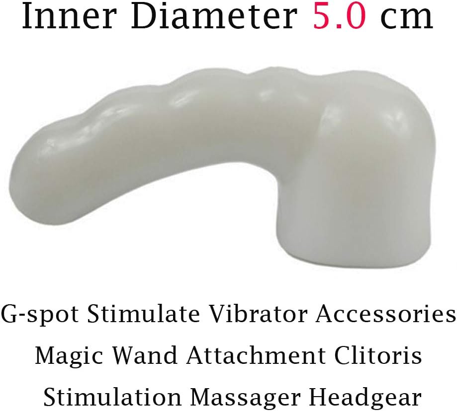 Smooth Silicone Curved Magic Wand Attachment for Women