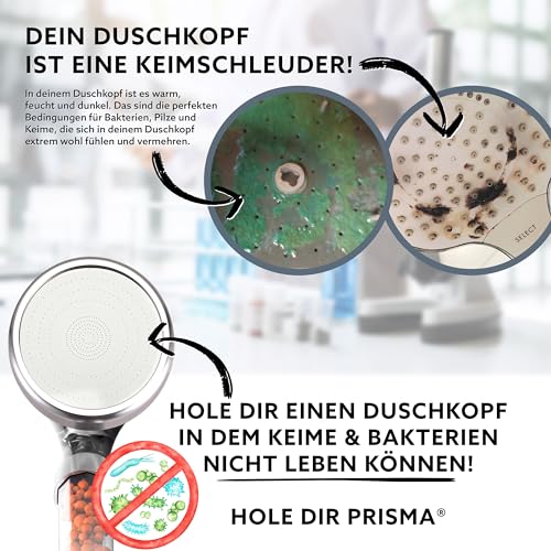 Prisma Handbrause Duschkopf für verbesserten Wasserdruck und Komfort