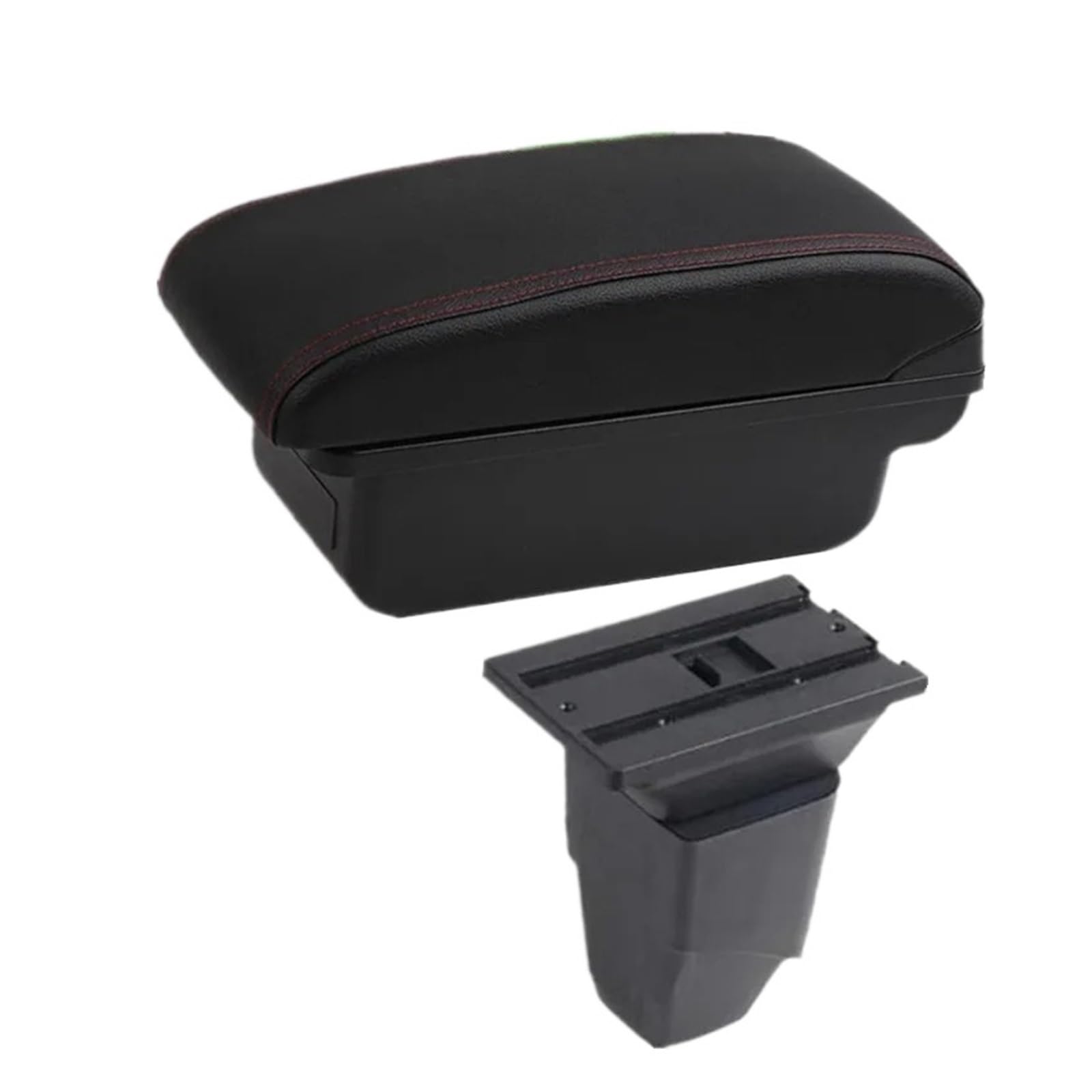 Ecbugat A1 Red Line No Usb For Peugeot 206 Armrest Car Box Dedicated Retrofit Parts Storage With Usb Interior Accessories Car Armrest Box(A1 Red Line No Usb)