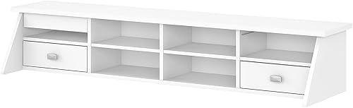Bush Furniture Broadview - Organizador de escritorio en blanco puro