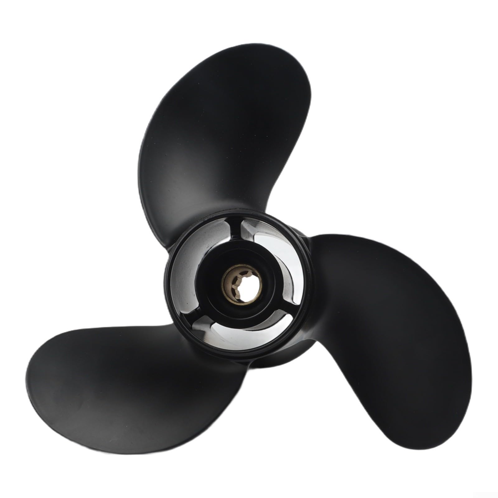 Aluminium-Außenbordpropeller 9x9 Steigung 8 für Mercury 6–15 PS, ersetzt 48–828156A12, schwarzer Marinemotorpropeller mit Rechtsrotation