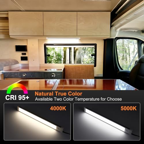 Tira de iluminacion interior aluminio con interruptor duradero 6