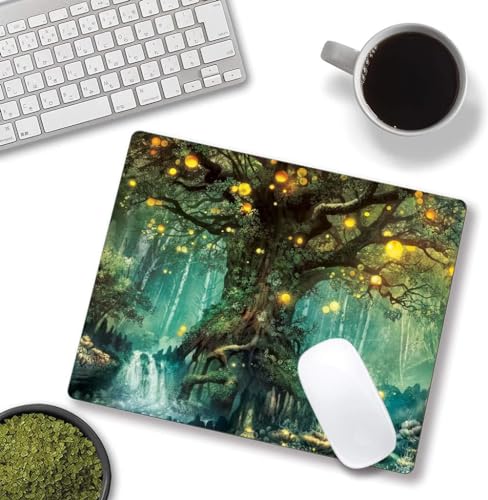 Image of Premium-Textured Mouse Pad, Non-Slip Rubber Base Mousepad for Laptop, Computer & PC, 9.5x7.9 in - Enhanced Precision, Ergonomic Comfort, Ideal for Gaming & Office (Van Gogh Starry Night)