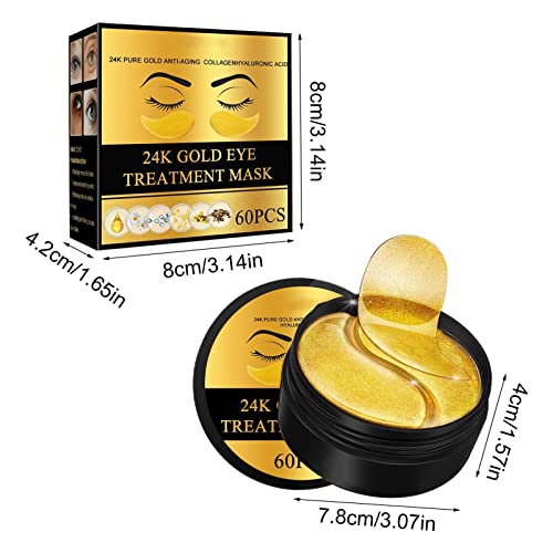 Patch de olho de ouro,Olhos Patches para Olheiras Olheiras Inchaço com Colágeno - Tapa-olho para cui