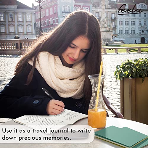 16-Pack-Soft-Cover-Journal-Bulk-Feela-Lined-Notebooks-College-Ruled-for-Work-for-Women-Girl-Writing-Blank-Travel-Journal-Note-Taking-Notebook-School-Business-Supplies-82-x-55-A5-Dark-Green