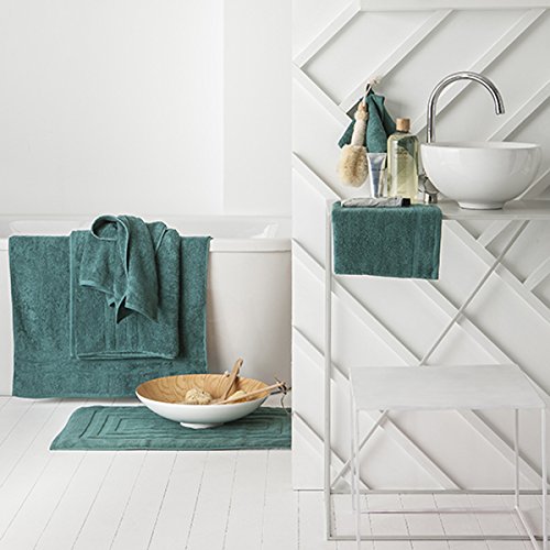 TODAY, Cotton Bath Rug, Emerald, 85x50 cm