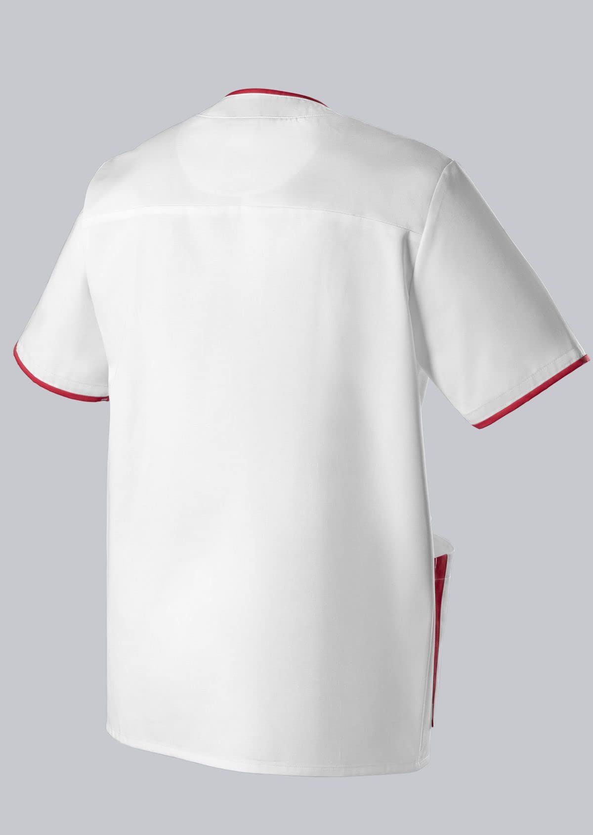 BP 1701-485-2188 - Casaca para él y ella, ajuste normal, 50% algodón/50% poliéster, blanco/coral, talla 3XLn