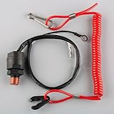 Boot-Außenbordmotor-Kill-Stop-Schalter und Sicherheitsgurt für verschiedene Marken, einschließlich und sicheres Rennsicherheitszubehör