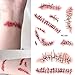 Produktbild 10 Stück Halloween Fake Narben Blutiges Kostüm Zombie Narben Tattoos Makeup   Halloween Horror Wunde Scary Blood Injury Sticker Hot