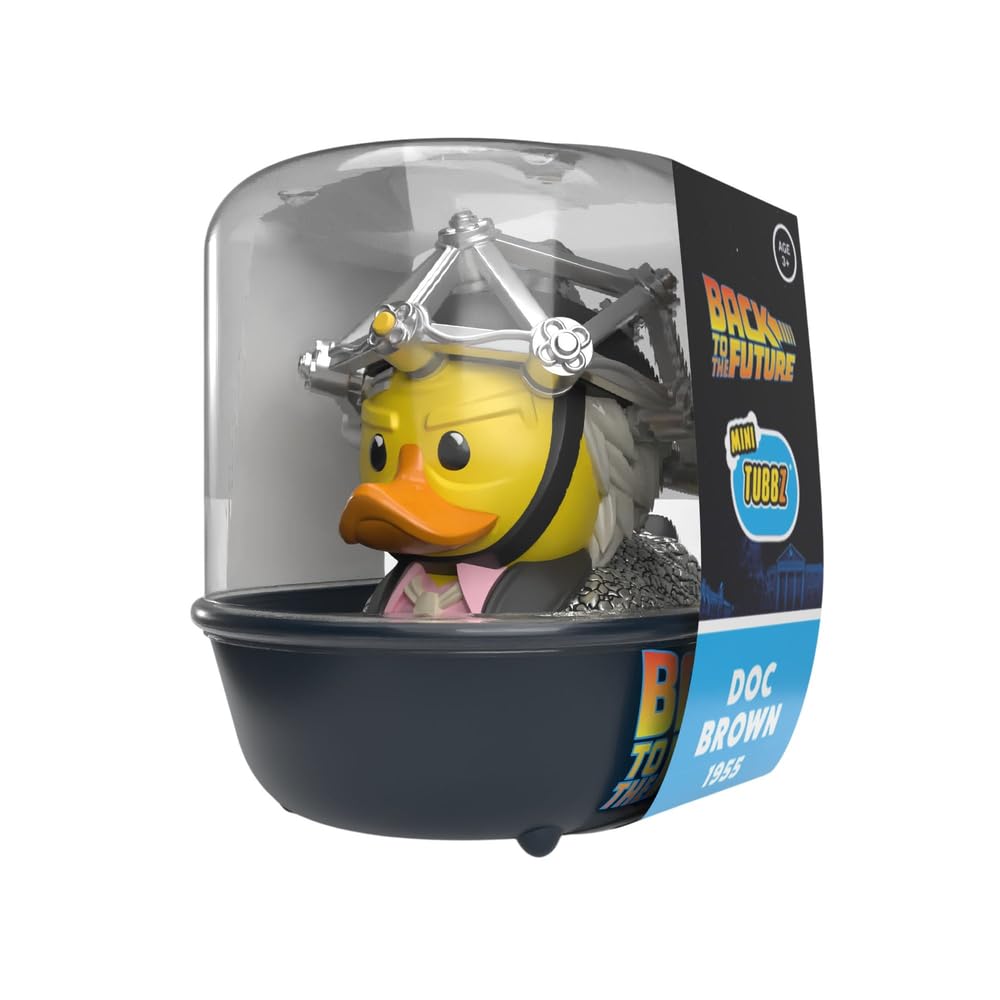 TUBBZ Mini: Back to the Future - Doc Brown 1955 Cosplaying Rubber Duck Vinyl Figure