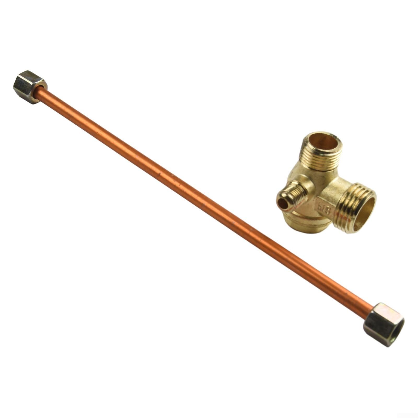 Tubo di scarico 200 mm con valvola di ritegno in lega di zinco per compressori