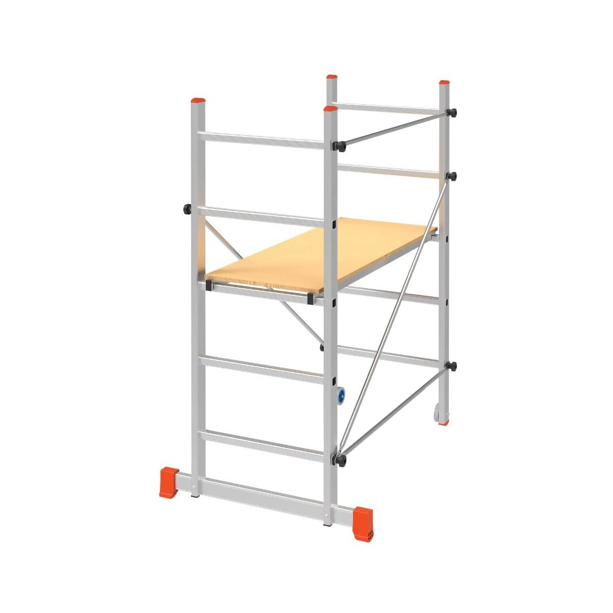 Andamio de Aluminio 120Kg Altura 2.85m Plataforma 110 x 40 cm BRIXO Multiusos