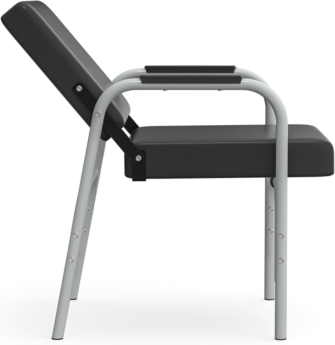 FreSup Auto-Recline Shampoo Chair, Portable Shampoo Bowl Chair for Salon with 300lbs Weight Capacity Tilted Backrest for Hair Stylists, Home Use, Cosmetologists& Beuaty SPA（Grey）