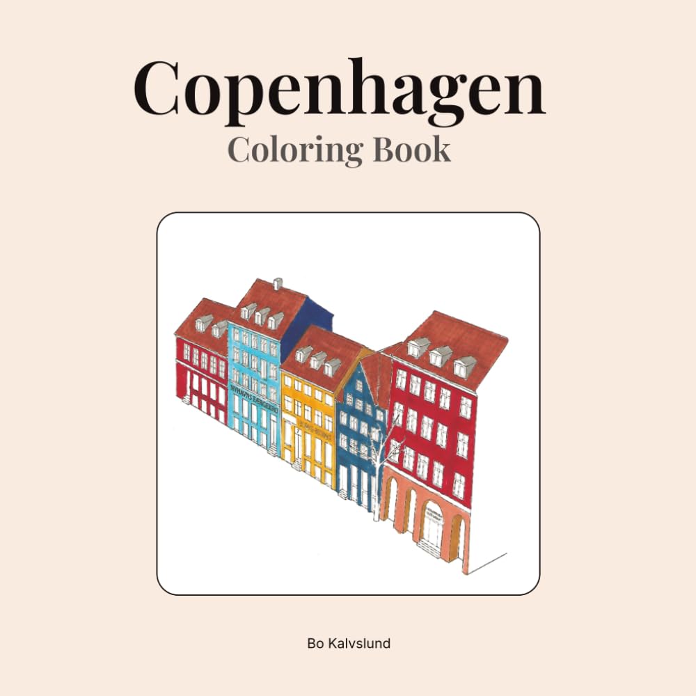 Copenhagen Coloring Book: 16 Iconic Landmarks to Color