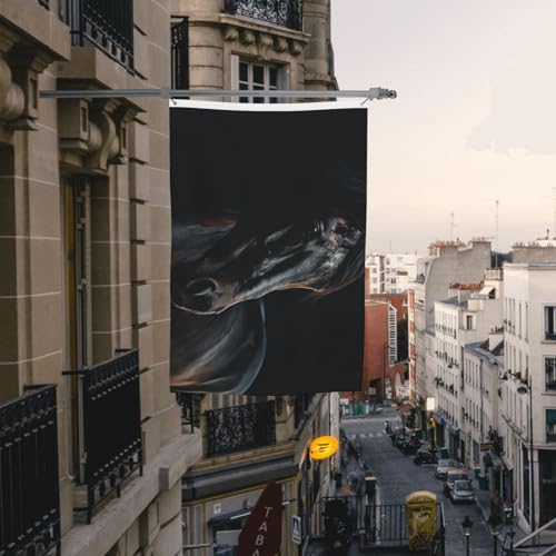Drapeau double face 1,2x1,8m avec oeillets en laiton pour intérieur et extérieur
