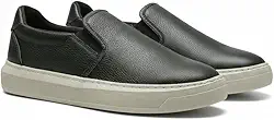 Sapatenis Casual Masculino Polo London Club, Tênis Slip On Iate sem Cadarço Cano Baixo Couro Confort Premium