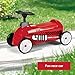 Radio Flyer Ride On Kids Toy, Indoor and Outdoor Sport Car with Ramp, 500, Red