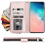 Premium-Lederh鐪塴le: Die Lederh鐪塴le f鐪塺 Samsung S8 Plus ist aus hochwertigem Mikrofaser-Leder mit weicher Haptik und Textur, langlebig zu verwenden. Au鑴絜rdem passt sie perfekt auf Ihr Handy mit pr鐩瞶isen Aussparungen f鐪塺 alle Anschl鐪塻se, Bedienelemente, Sensoren und Kameras. Sie m鐪塻sen die H鐪塴le nicht herausnehmen, wenn das Telefon aufgeladen wird.