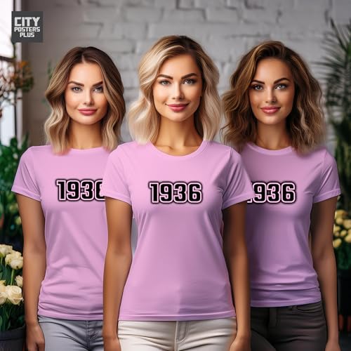 T-shirt 1936 femme rose clair idéal pour vos sorties d'été - 7