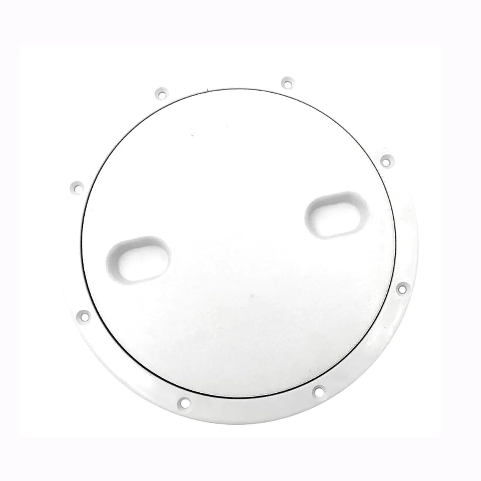 Flache Inspektionsluke aus weißem Nylon, 9 Zoll, mit abnehmbaren Abdeckungen, Bootszugangsabdeckung, Deckel, herausschraubbare Deckplatten-Hardware
