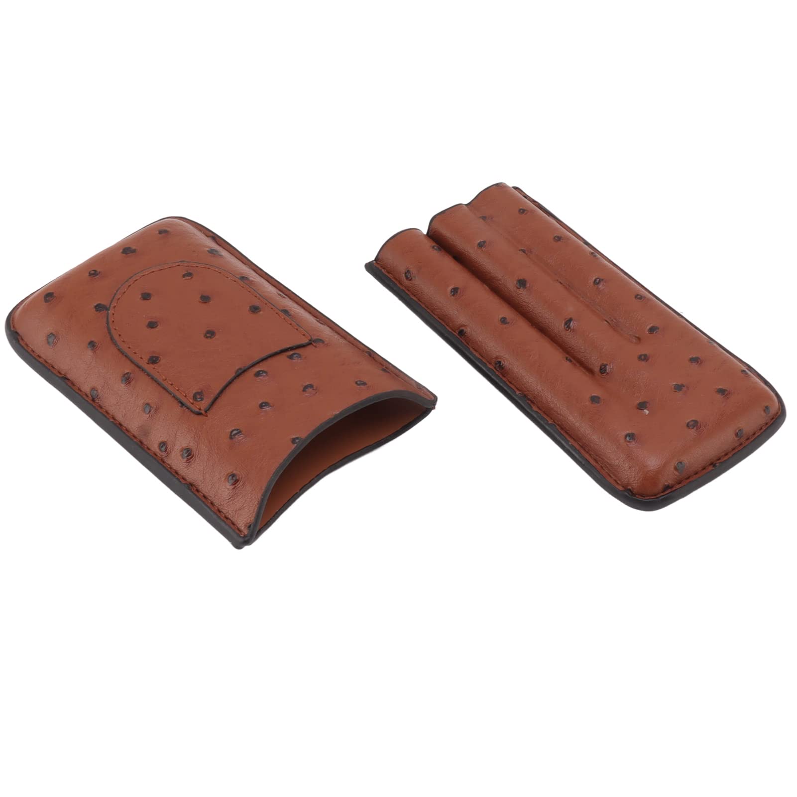 Funda de piel artificial para cigarros de 3 dedos compacta 8