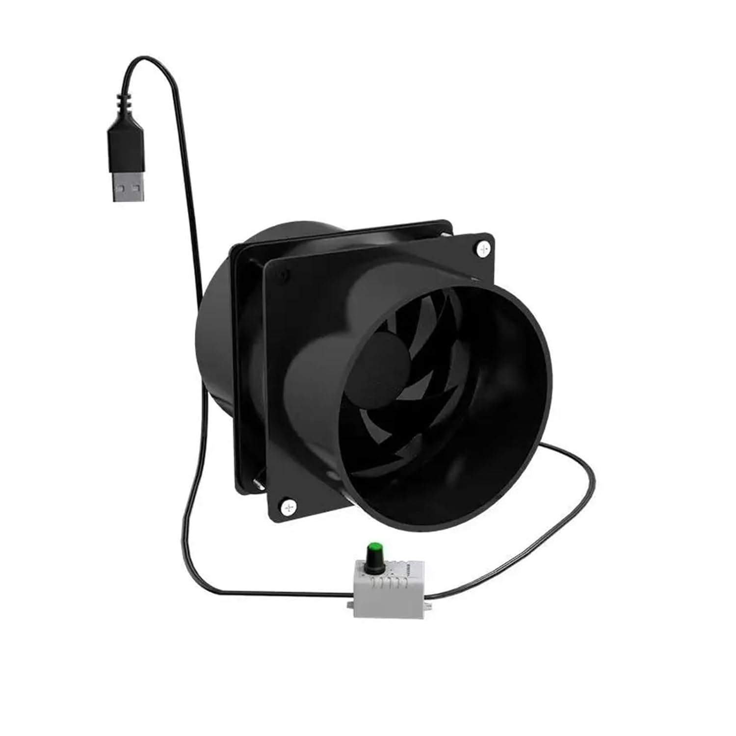 USB Adjustable Speed Fan Duct Exhaust Fan 5w