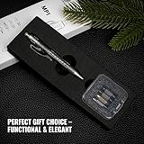 Tacray MP1 Titanium Multitool Pen – Mini EDC Pocket Pen with Replaceable Tool Heads, Box Cutter, Tungsten Tip, Screwdrivers, Pencil & Stylus for Everyday Carry (Grey) - Image 9