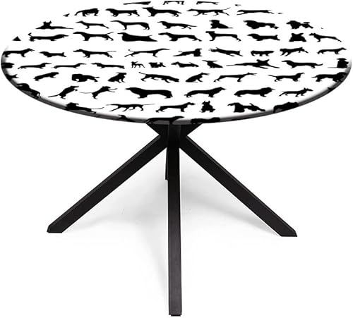 Miniatura 2 de Mantel elástico, decoración para amantes de los perros, funda decorativa de tela para diferentes razas de perros, Chow Chow Bulldog, se adapta a