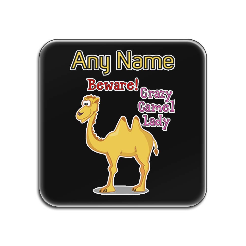 Dessous-de-verre Crazy Camel Lady à personnaliser, le cadeau idéal pour amoureux des animaux