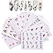 Produktbild Gwolf Nagelsticker Selbstklebend, Nagelaufkleber Selbstklebend Blumen, Nail Art Sticker Nagel Wasserzeichen Decals Set Blume Nail Sticker Dekorationen für Kinder Mädchen (40 Blatt)