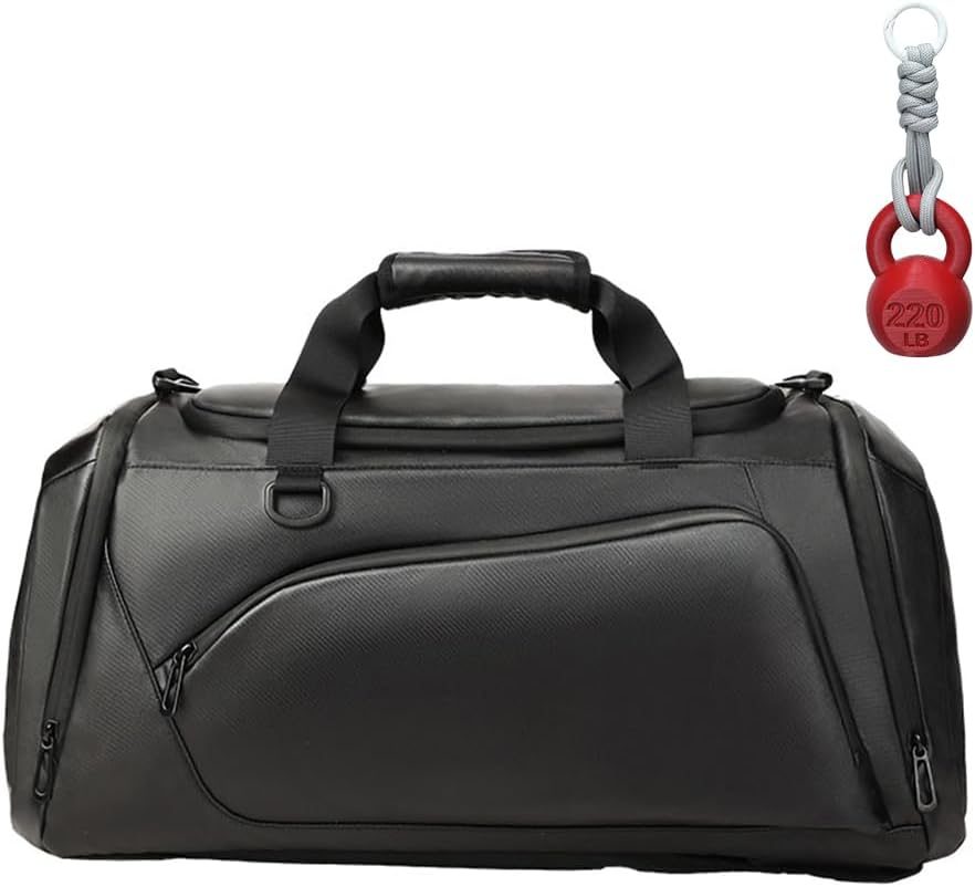 34L Gym Bag with Wet/Cooler Pocket &Shoes Compartment - Weekender Overnight Duffel Backpack for Men and Women