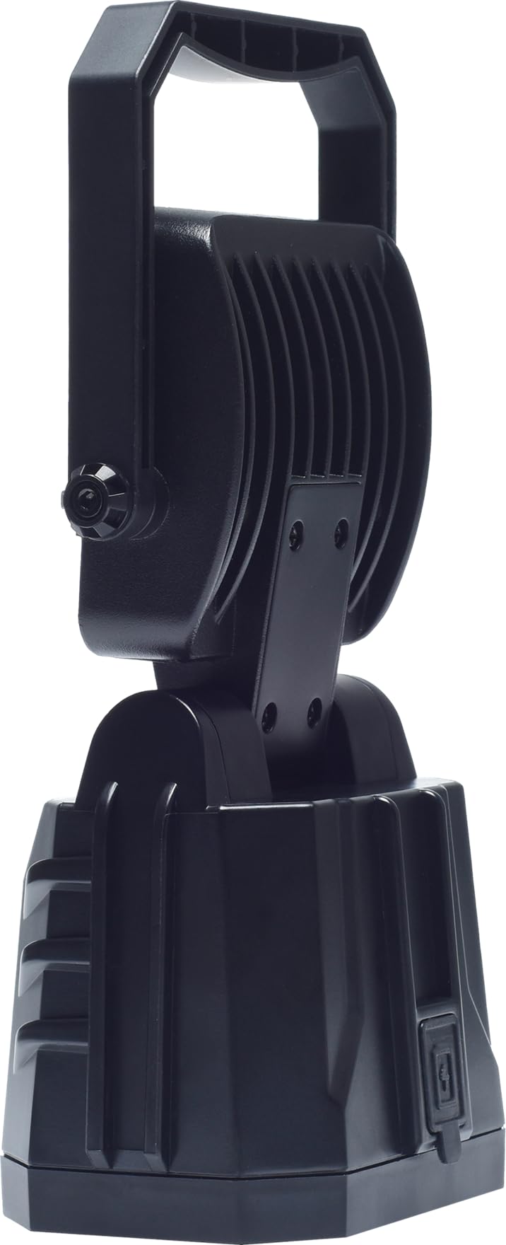 Berger & Schröter | Mobiler LED Arbeitscheinwerfer, 15 W Arbeitslicht, Magnetfuß, 4500 mAh 7,4 V Akku 33.3Wh, 9 LEDs, weiß und orange, IP66, 90° verstellbar, Tragegriff, Nahfeldausleuchtung