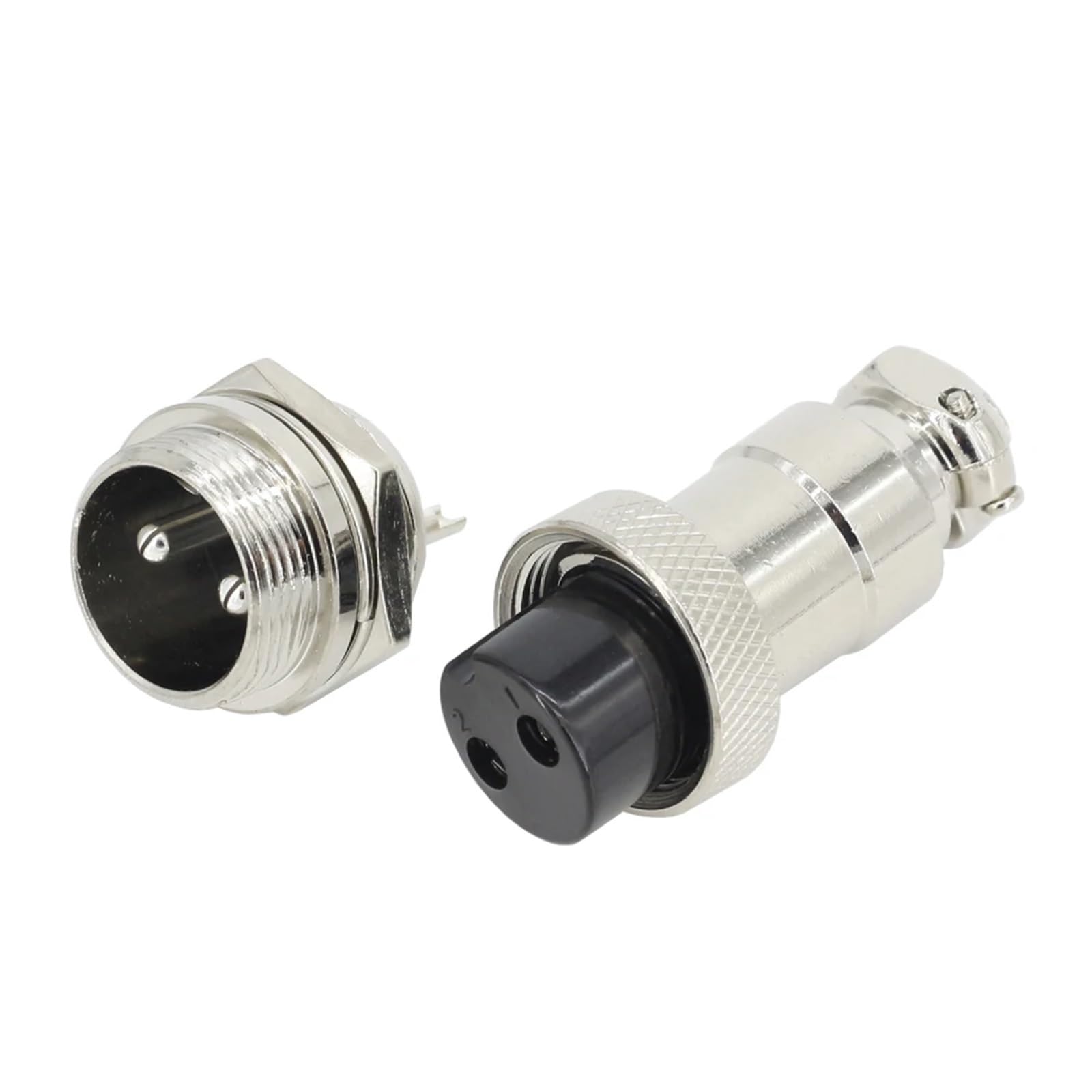 Conector de aviación de tornillo GX20-2 de 2 pines y 20 mm(10 Sets)