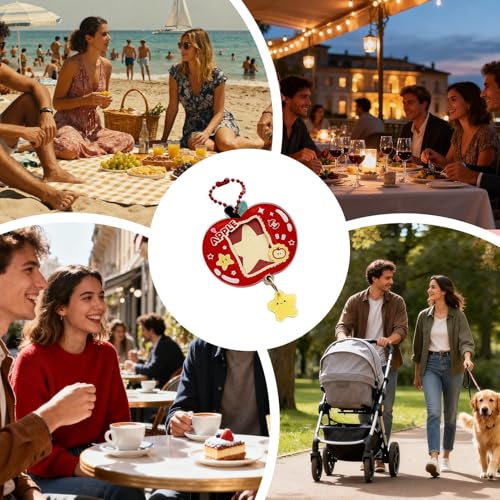 Quorvex Llavero Con Marco Para Fotos | Accesorios De Ropa De Frutas Acrílicas Bonitas - Portallaves Para Fotos En,Para Adolescentes Adultos Fans Bolso Monedero Mochila Viaje Desplazamientos Fiesta - imagen 4