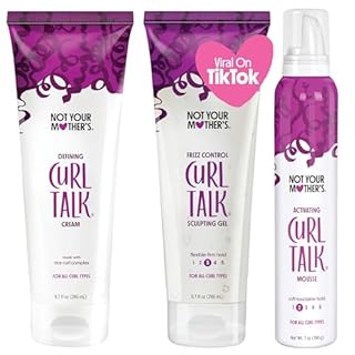 Not Your Mother's Curl Talk Kit, 9.7 fl.oz Defining Cream, 9.7 fl.oz Frizz Control Styling Gel & 7 oz Activating Mousse
