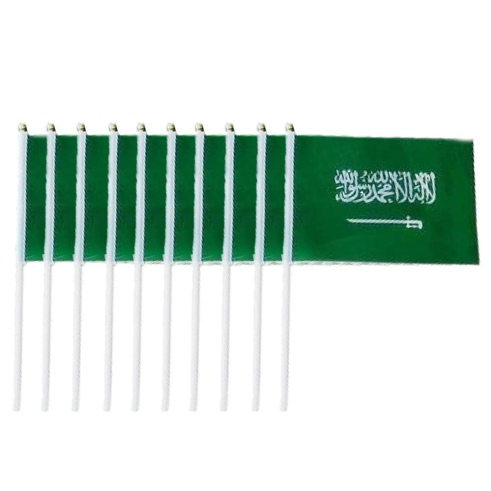 Stakee Saudi Arabia Hand Held Arabia Flag World Cup Arabia Flag Small Arabia National Flags Parades Arabia Flag Mini Flag Arabia Hand Flag World Cup Flag