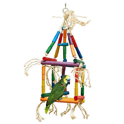 Zoo-MaxMedium Parrots Toy, Single Cube