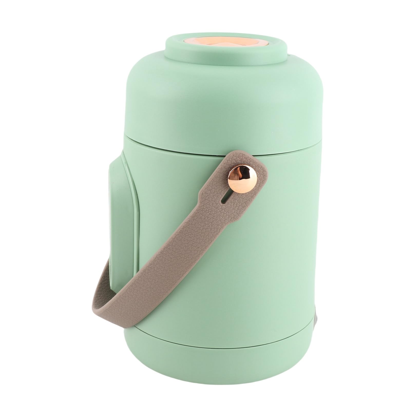 Qcwwy Mini Cuiseur de Voyage Multifonction Portable en Acier Inoxydable, 500 W, Poignée Facile à Utiliser, Fonction de Réservation de 12 Heures pour les Voyages, le Camping (Prise UE