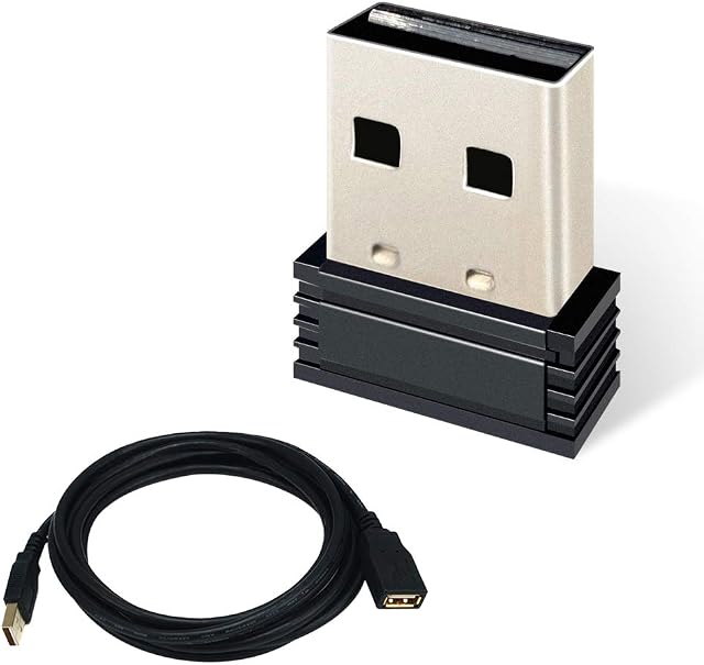 CYCPLUS USB ANT+ STICK An adapter for Garmin, Sunnto, Zwift, Tacx, Bkool, PerfPRO Studio, CycleOps, TrainerRoad to upgrade Bike trainer U2(with 3 m / 9.8 feet USB extension cable)