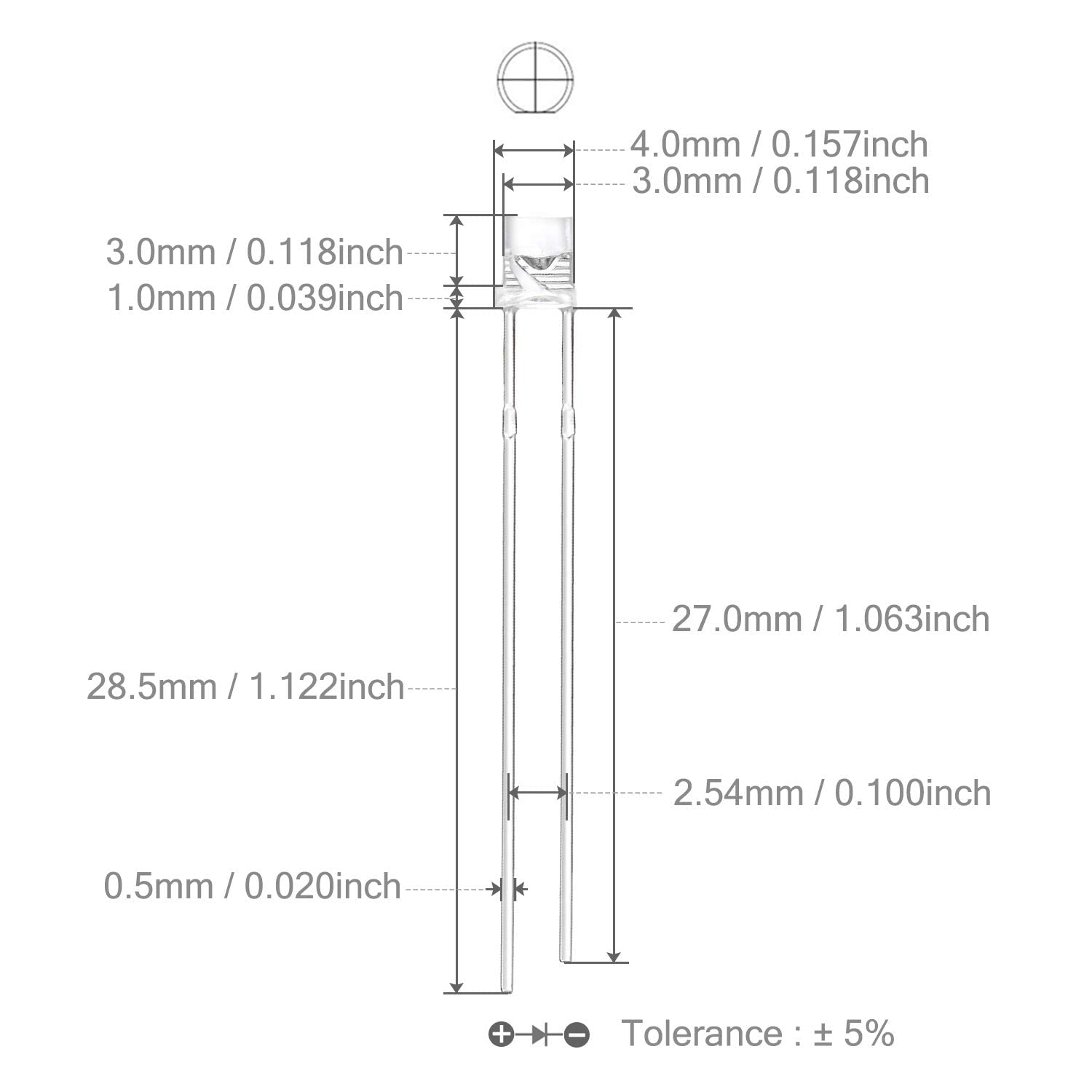 10er-Pack Selbstblinkende 5mm LEDs – Rot/blau Wechselnd, Inkl. Widerstände Für 3V/12V 10er-Pack Selbstblinkende 5mm LEDs – Rot/blau Wechselnd, Inkl. Widerstände Für 3V/12V