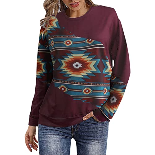 Hunpta Chubasquero Mujer Blusa Informal de Manga Larga con Cuello Redondo y Estampado de Flores para Mujer Batas De Cortas Mujer Cover