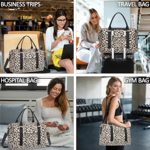 Tenot Quilted Duffle Bag for Women Travel Tote Bag with Luggage Sleeve by Tenot - Used condition - Image 4