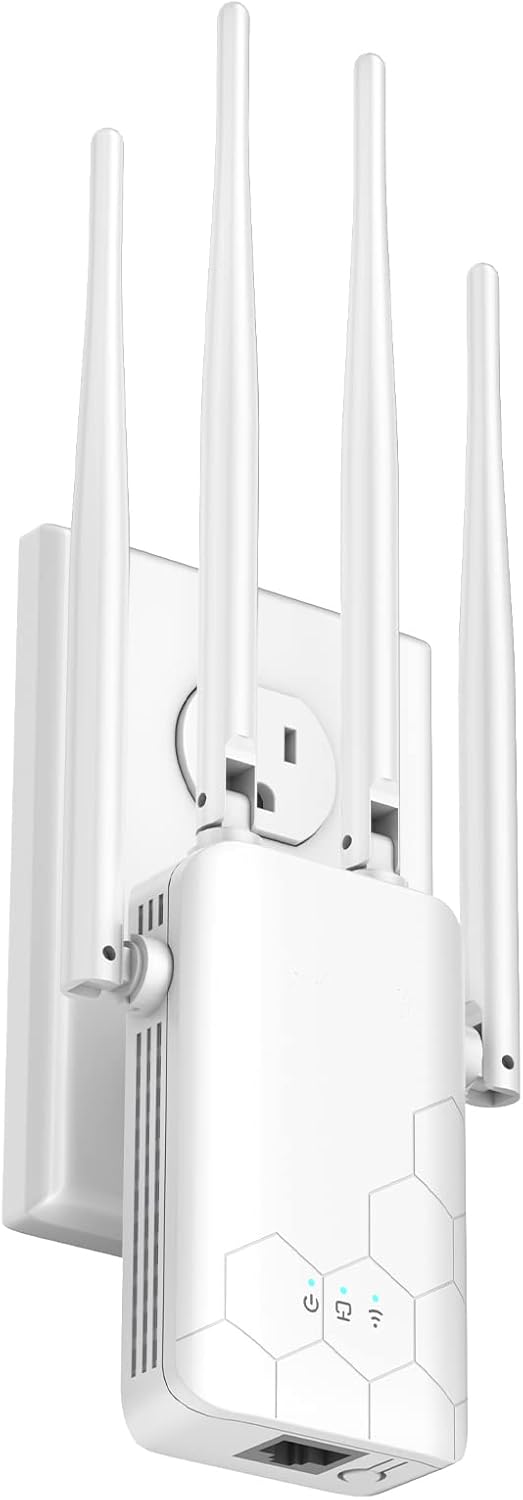 WiFi Extender Covers Up to 8000 Sq.ft and 45 Devices, Booster with