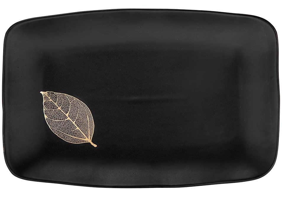 AshdeneLantana Collection - Serving Platter - Large (34 cm) - Black and Gold